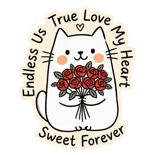 cat, cat lover, romantic, love, cute, WhatsApp stickers, stickers, love text (15)